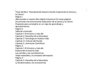 Descubriendo Nuestro Mundo: Explorando la Ciencia y la Cultura
