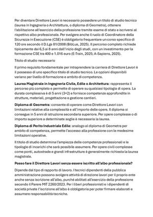 Direttore Lavori