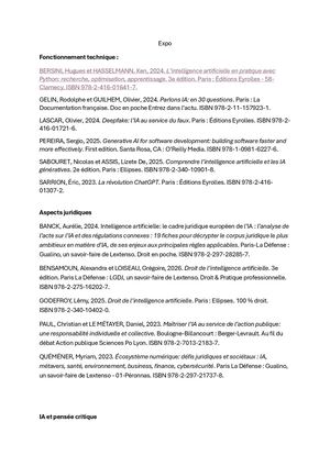 Bibliographie Exposition Les Systèmes D'ia Décryptés Au Delà Des Mythes Et Des Algorithmes