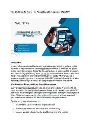 Hire Android App Developers