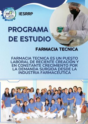 Cartel Vertical Curso Auxiliar De Farmacia Geométrico Profesional Azul Y Blanco (2)