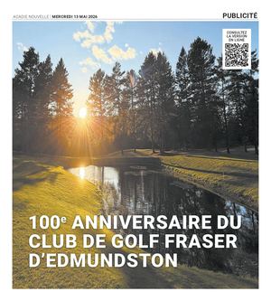 100e anniversaire du club de golf Fraser d'Edmundston