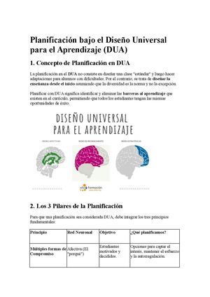 Planificación Bajo El Dua