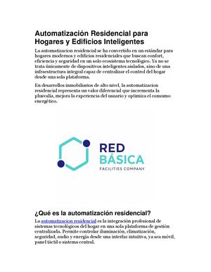 Automatización Residencial Para Hogares Y Edificios Inteligentes