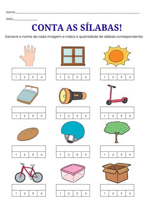 Ficha De Sílabas
