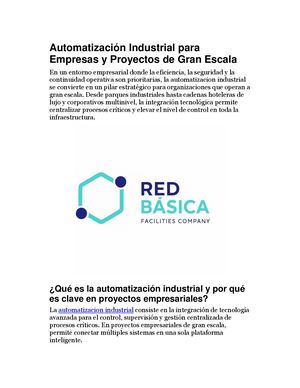 Automatización Industrial Para Empresas Y Proyectos De Gran Escala