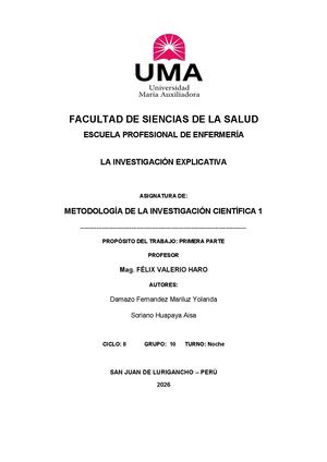 La Investigación Explicativa Informe