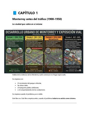 T2-CAP1 Monterrey antes del tráfico (1900–1950)Los Mercenarios De La Movilidad Y La Seguridad Vial Monterrey Por Stiky.IA 2026