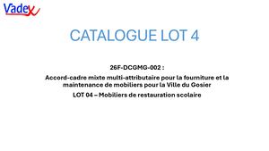 Catalogue Vadex Lot 4 Gosier
