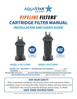 PipeLine Filter Instructions (IN076)