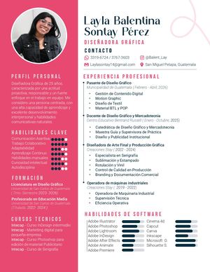 Cv Layla Balentina Sontay