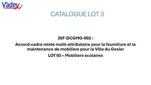 Catalogue Lot3 Gosier