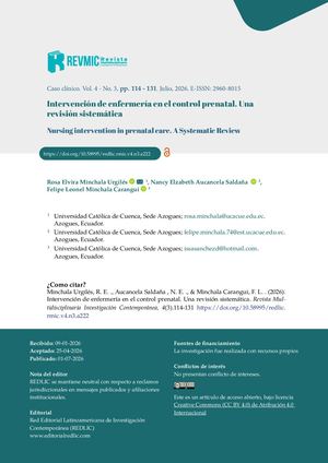 Intervención De Enfermería En El Control Prenatal