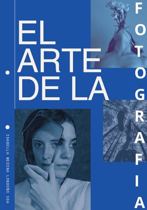 Blue White Duotone Art Personal Interests Zine