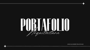 Presentación Diapositivas Portfolio Fotografía Minimalista Aesthetic Blanco Y Negro