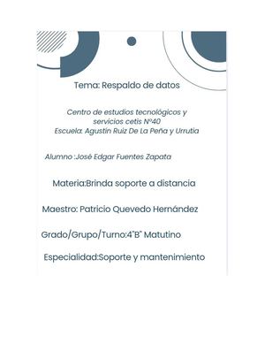 Respaldo De Datos