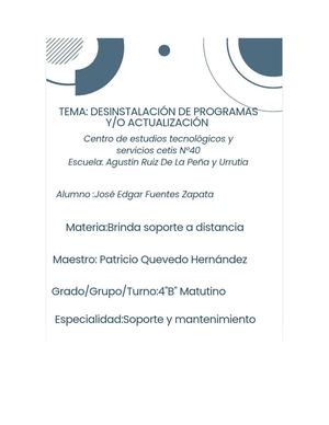 Desinstalacion
