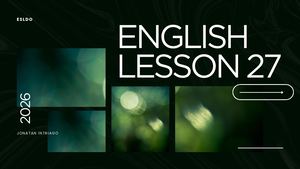 English Lesson 27