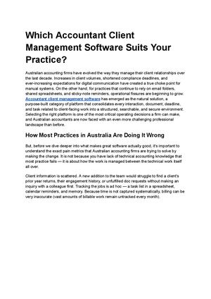 Which Accountant Client Management Software Suits Your Practice