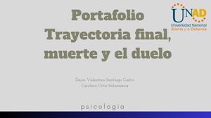 Portafolio Trayectoria final, muerte y el duelo