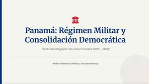 Panamá Del Régimen Militar A La Democracia