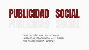 Presentacion Afiche Publicidad Social