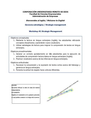Workshop # 1 Activity