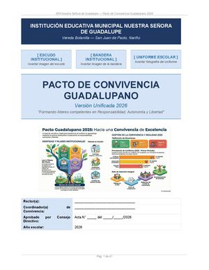 Pacto Guadalupano Unificado 2026