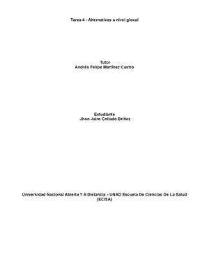 Tarea 4 - Alternativas a nivel glocal