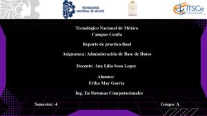 Reporte Practica Final Erika May Garcia
