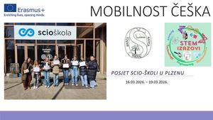 Grupna mobilnost u Scio školi Plzen u Češkoj