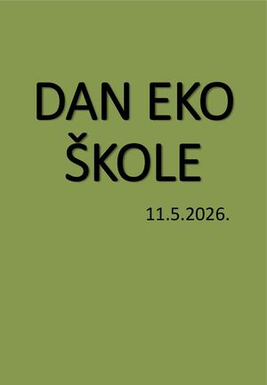 Dan Eko škole