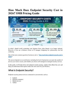 How Much Does Endpoint Security Cost In 2026 Smb Pricing Guide Docx