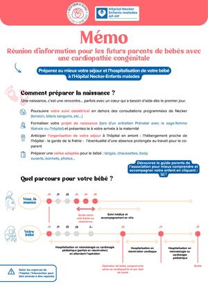 Mémo DAN - Hôpital Necker-Enfants malades