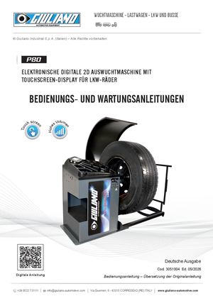 P80 LKW WUCHTMASCHINE - Digitale Anleitung - DE 05 2026