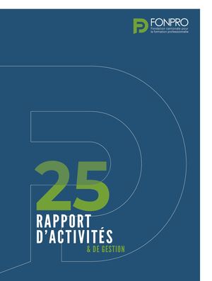 FONPRO - Rapport d'activités 2025