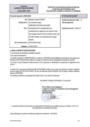 DP 26 Q 0077 - Accord Tacite
