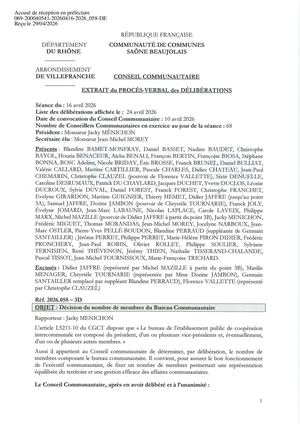 2026 058 TPN Décision Du Nombre De Membres Du Bureau