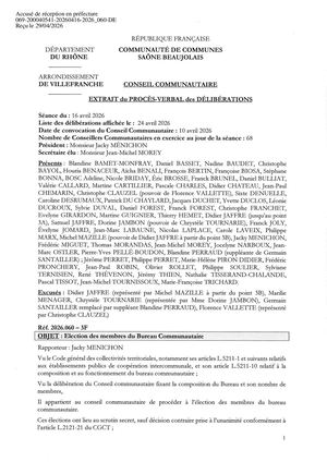 2026 060 TPN Election Des Membres Du Bureau