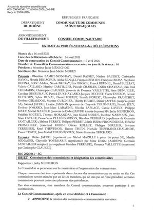2026 061 TPN Constitution Des Commissions Et Désignation