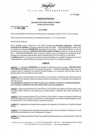Arrêté n°177-2026