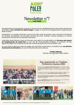 Agri'Pôles Haute-Marne Actualités - Mai 2026
