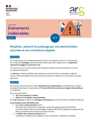 Flash Info N7 Morphiniques
