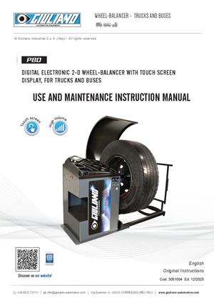 P80 WHEEL-BALANCER - MANUAL EN 12 2025