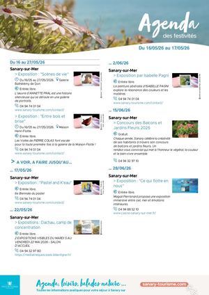 Agenda du week-end 16 & 17 mai 2026
