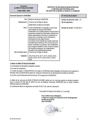 DP 26 Q 0073 - Accord Tacite