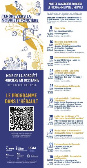 Programmation Mois Sobriété Foncière dans l'Hérault