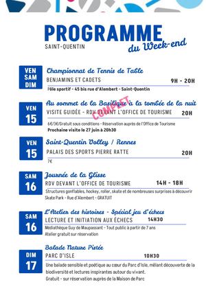 Programme Du We Sem 20