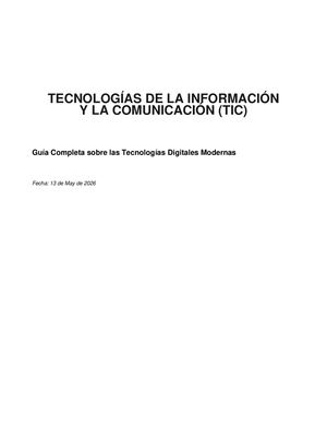 Tic Tecnologias Informacion