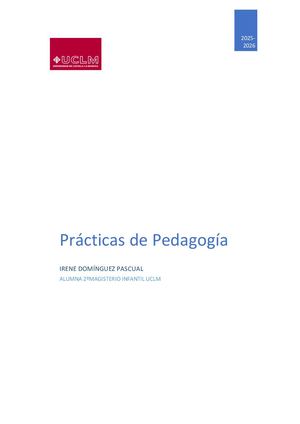 Prácticas De Pedagogía Irene Domínguez Pascual